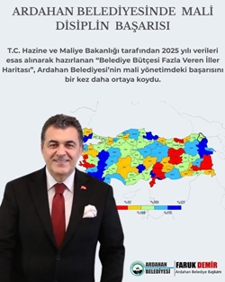 HAZİNE VE MALİYE BAKANLIĞI’NDAN ARDAHAN BELEDİYESİ’NE GÜZEL HABER