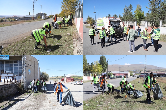 TEMİZLİK İŞÇİLERİ, SANAYİ SİTESİNE ÇIKARMA YAPTI